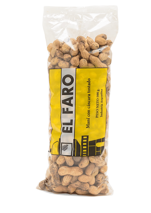 EL FARO Mani con cascara x 500g