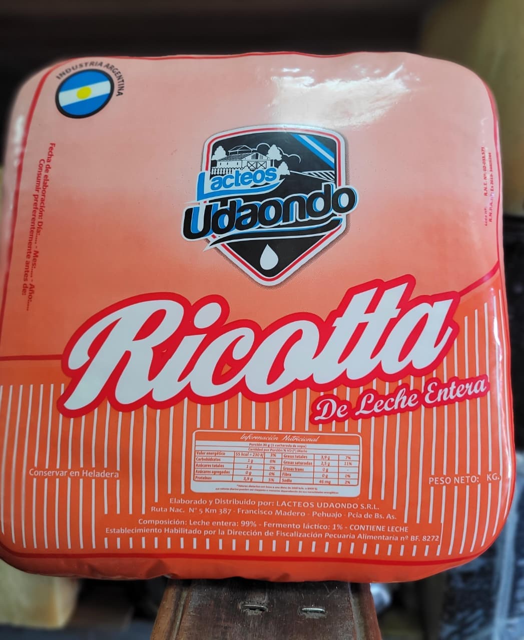 LACTEOS UDAONDO Ricotta horma