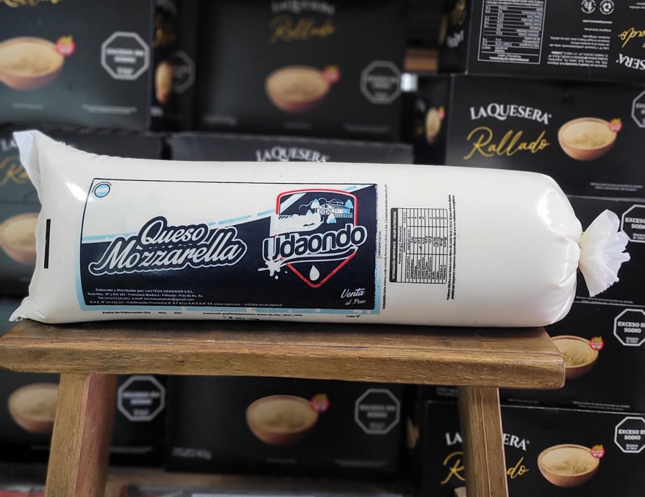 LACTEOS UDAONDO (azul) Mozzarella 5 Kg