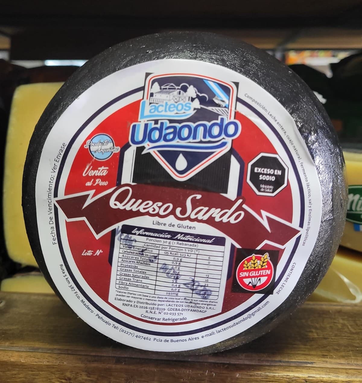 LACTEOS UDAONDO Sardo negro