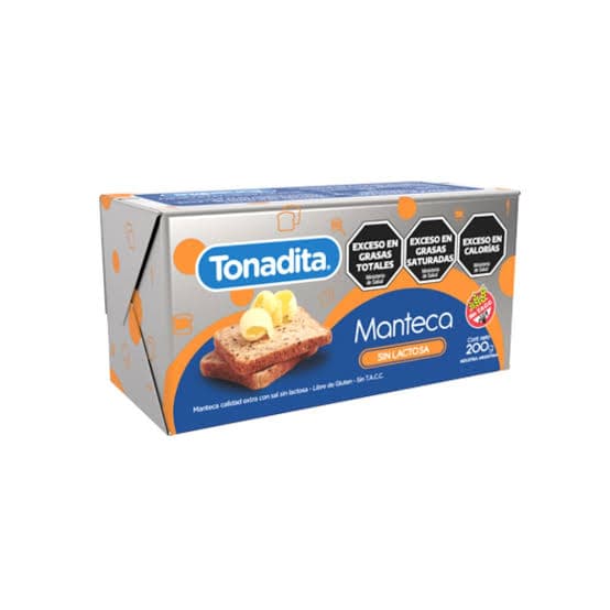 TONADITA Manteca x 200g SIN LACT