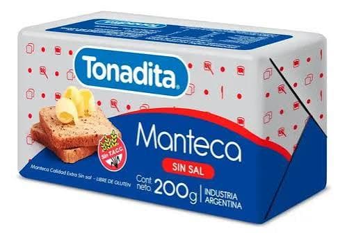 TONADITA Manteca x 200g SIN SAL