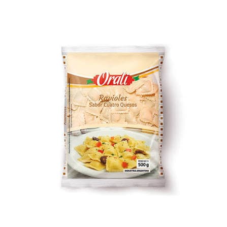 ORALI Ravioles Cuatro quesos x 500g