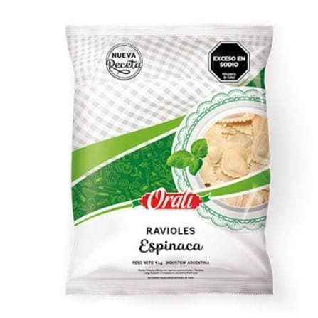 ORALI Ravioles Espinaca 1 KG