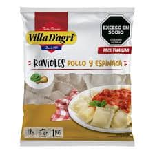 VILLA DAGRI Ravioles pollo y verdura 1KG