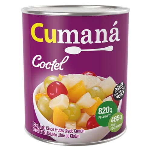 CUMANA Coctel 5 FRUTAS x820 G